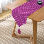 - UcgenRunner-558-Gorsel2 - Realhomes RealHomes Dijital Baskılı Dekoratif Püsküllü Şönil Üçgen Runner Realhomes