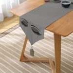 - UcgenRunner-569-Gorsel2 - Realhomes Modern Kirpik Dijital Baskılı Dekoratif Püsküllü Şönil Üçgen Runner Realhomes