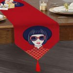 - UcgenRunner-5890-Gorsel1 - Realhomes Dijital Baskılı Özel Tasarım Dekoratif Modern Püsküllü Şönil Üçgen Runner Realhomes