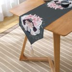 RealHomes Dijital Baskılı Özel Tasarım Püsküllü Şönil Üçgen Runner Realhomes