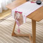 Realhomes Fashion Girl Dijital Baskılı Modern Özel Tasarım Püsküllü Şönil Üçgen Runner Realhomes