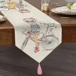 - UcgenRunner-721-Gorsel1 - Realhomes Fashion Girl Dijital Baskılı Modern Püsküllü Şönil Üçgen Runner Realhomes