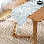 - UcgenRunner-793-Gorsel2 - Realhomes RealHomes Dijital Baskılı Özel Tasarım Püsküllü Şönil Üçgen Runner Realhomes