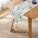 - UcgenRunner-802-Gorsel2 - Realhomes  Çiçek DesenDijital Baskılı Püsküllü Şönil Üçgen Runner Realhomes