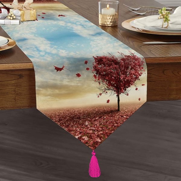 - UcgenRunner-808-Gorsel1 - Realhomes  Real Homes Dijital Baskılı Özel Tasarım Püsküllü Şönil Üçgen Runner Realhomes