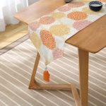 Realhomes Özel Tasarım Dijital Baskılı Püsküllü Şönil Üçgen Runner Realhomes