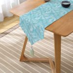 RealHomes Dijital Baskılı Özel Tasarım Püsküllü Şönil Üçgen Runner Realhomes