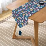 RealHomes Dijital Baskılı Özel Tasarım Püsküllü Şönil Üçgen Runner Realhomes