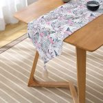 RealHomes Dijital Baskılı Özel Tasarım Püsküllü Şönil Üçgen Runner Realhomes