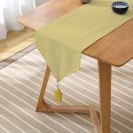 - UcgenRunner-955-Gorsel2 - Realhomes  Realhomes Hardal Renkli Dijital Baskılı Dekoratif Özel Tasarım Püsküllü Şönil Üçgen Runner Realhomes