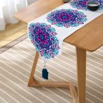 - UcgenRunner-964-Gorsel2 - Realhomes Real Homes Dijital Baskılı Dekoratif Püsküllü Şönil Üçgen Runner Realhomes