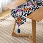 - UcgenRunner-970-Gorsel2 - Realhomes  RealHomes Dijital Baskılı Özel Tasarım Püsküllü Şönil Üçgen Runner Realhomes