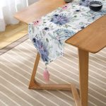 - UcgenRunner-979-Gorsel2 - Realhomes Real Homes Dijital Baskılı Dekoratif Özel Tasarım Püsküllü Şönil Üçgen Runner Realhomes