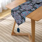 - UcgenRunner-991-Gorsel2 - Realhomes Real Homes Dijital Baskılı Dekoratif Püsküllü Şönil Üçgen Runner Realhomes