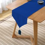 - UcgenRunner-lacivert-Gorsel2 - Realhomes  Lacivert Düz Renk Tasarımlı Püsküllü Şönil Üçgen Runner Realhomes