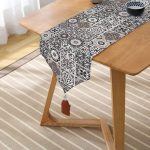 - UcgenRunner-real213-Gorsel2 - Realhomes  RealHomes Özel Tasarım Dijital Baskılı Dekoratif Püsküllü Şönil Üçgen Runner Realhomes