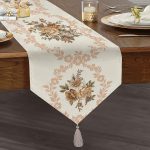 - UcgenRunner-real231-Gorsel1 - Realhomes RealHomes Özel Tasarım Dijital Baskılı Dekoratif Püsküllü Şönil Üçgen Runner Realhomes