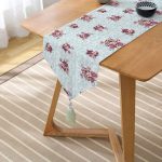 - UcgenRunner-real239-Gorsel2 - Realhomes RealHomes Özel Tasarım Dijital Baskılı Dekoratif Püsküllü Şönil Üçgen Runner Realhomes