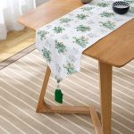 - UcgenRunner-real240-Gorsel2 - Realhomes RealHomes Özel Tasarım Dijital Baskılı Dekoratif Püsküllü Şönil Üçgen Runner Realhomes