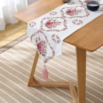 - UcgenRunner-real255-Gorsel2 - Realhomes RealHomes Özel Tasarım Dijital Baskılı Dekoratif Püsküllü Şönil Üçgen Runner Realhomes