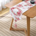 - UcgenRunner-real256-Gorsel2 - Realhomes RealHomes Özel Tasarım Dijital Baskılı Dekoratif Püsküllü Şönil Üçgen Runner Realhomes