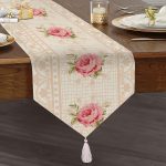 - UcgenRunner-real257-Gorsel1 - Realhomes RealHomes Özel Tasarım Dijital Baskılı Dekoratif Püsküllü Şönil Üçgen Runner Realhomes