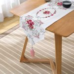 - UcgenRunner-real263-Gorsel2 - Realhomes RealHomes Özel Tasarım Dijital Baskılı Dekoratif Püsküllü Şönil Üçgen Runner Realhomes