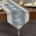 - UcgenRunner-real275-Gorsel1 - Realhomes  RealHomes Özel Tasarım Dijital Baskılı Dekoratif Püsküllü Şönil Üçgen Runner Realhomes