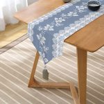 - UcgenRunner-real275-Gorsel2 - Realhomes  RealHomes Özel Tasarım Dijital Baskılı Dekoratif Püsküllü Şönil Üçgen Runner Realhomes