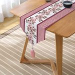 - UcgenRunner-real278-Gorsel2 - Realhomes RealHomes Özel Tasarım Dijital Baskılı Dekoratif Püsküllü Şönil Üçgen Runner Realhomes