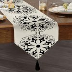 - UcgenRunner-real289-Gorsel1 - Realhomes RealHomes Özel Tasarım Dijital Baskılı Dekoratif Püsküllü Şönil Üçgen Runner Realhomes