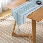 - UcgenRunner-real295-Gorsel2 - Realhomes RealHomes Özel Tasarım Dijital Baskılı Dekoratif Püsküllü Şönil Üçgen Runner Realhomes