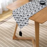 - UcgenRunner-real315-Gorsel2 - Realhomes RealHomes Özel Tasarım Dijital Baskılı Dekoratif Püsküllü Şönil Üçgen Runner Realhomes