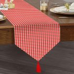 - UcgenRunner-real320-Gorsel1 - Realhomes  RealHomes Özel Tasarım Dijital Baskılı Dekoratif Püsküllü Şönil Üçgen Runner Realhomes