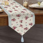 - UcgenRunner-real331-Gorsel1 - Realhomes  RealHomes Özel Tasarım Dijital Baskılı Dekoratif Püsküllü Şönil Üçgen Runner Realhomes