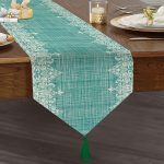 - UcgenRunner-real333-Gorsel1 - Realhomes RealHomes Özel Tasarım Dijital Baskılı Dekoratif Püsküllü Şönil Üçgen Runner Realhomes