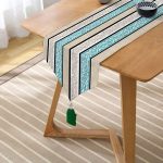 - UcgenRunner-real334-Gorsel2 - Realhomes RealHomes Özel Tasarım Dijital Baskılı Dekoratif Püsküllü Şönil Üçgen Runner Realhomes