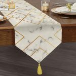 - UcgenRunner-real336-Gorsel1 - Realhomes RealHomes Özel Tasarım Dijital Baskılı Dekoratif Püsküllü Şönil Üçgen Runner Realhomes