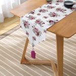 - UcgenRunner-real341-Gorsel2 - Realhomes RealHomes Özel Tasarım Dijital Baskılı Dekoratif Püsküllü Şönil Üçgen Runner Realhomes