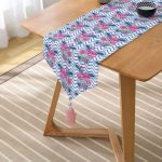 - UcgenRunner-real4-Gorsel2 - Realhomes RealHomes Dijital Baskılı Özel Tasarım Püsküllü Şönil Üçgen Runner Realhomes