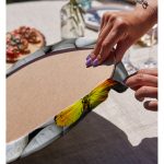 - Supla2li-12-Gorsel4 - Realhomes Realhomes Kelebek Desenli Dijital Baskılı Modern 2'li Yuvarlak Servis Altlığı - Supla Realhomes