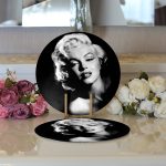 Realhomes Marilyn Monroe Resimli Dijital Baskılı Modern 2'li Yuvarlak Servis Altlığı - Supla Realhomes