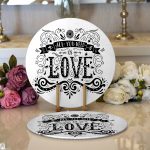 - Supla2li-2007-Gorsel1 - Realhomes  Realhomes Love Dijital Baskılı Dijital Modern 2'li Yuvarlak Servis Altlığı - Supla Realhomes