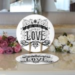 - Supla2li-2007-Gorsel3 - Realhomes  Realhomes Love Dijital Baskılı Dijital Modern 2'li Yuvarlak Servis Altlığı - Supla Realhomes