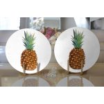 - Supla2li-2031-Gorsel2 - Realhomes Realhomes Ananas Desenli Dijital Baskılı Modern 2'li Yuvarlak Servis Altlığı - Supla Realhomes