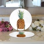 - Supla2li-2031-Gorsel3 - Realhomes Realhomes Ananas Desenli Dijital Baskılı Modern 2'li Yuvarlak Servis Altlığı - Supla Realhomes