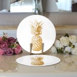 - Supla2li-2034-Gorsel3 - Realhomes Realhomes Altın Renk Kaktüs Dijital Baskılı Modern 2'li Yuvarlak Servis Altlığı - Supla Realhomes