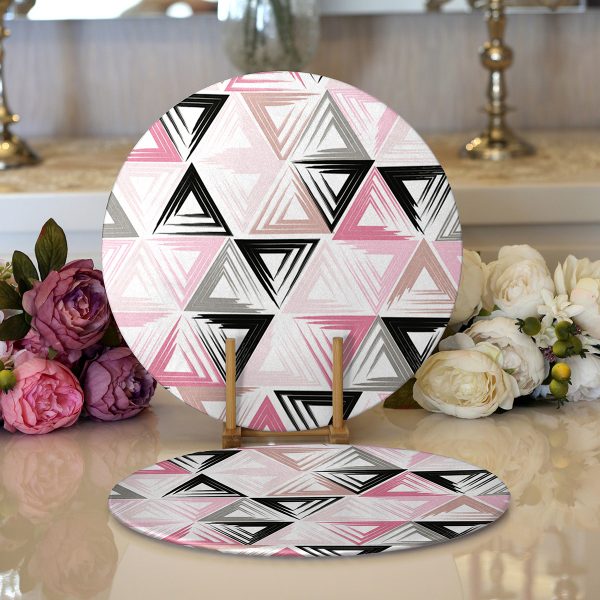 - Supla2li-2050-Gorsel1 - Realhomes  Realhomes Tavuz Kuşu Dijital Baskılı Modern 2'li Yuvarlak Servis Altlığı - Supla Realhomes