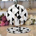 Realhomes Baklava Motifli Özel Tasarım Modern 2'li Yuvarlak Servis Altlığı - Supla Realhomes