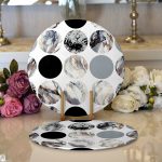 Realhomes Yuvarlak Desenli Modern Dijital Baskılı 2'li Yuvarlak Servis Altlığı - Supla Realhomes